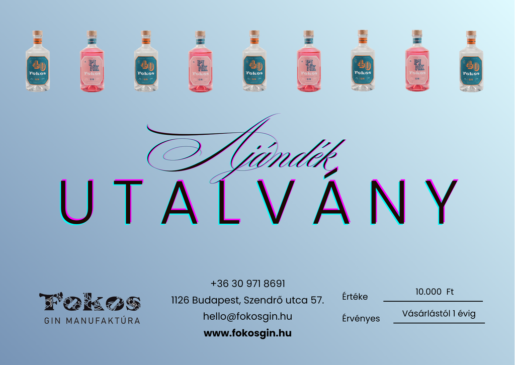 Fokos Ajándékutalvány 10.000 Ft értékben