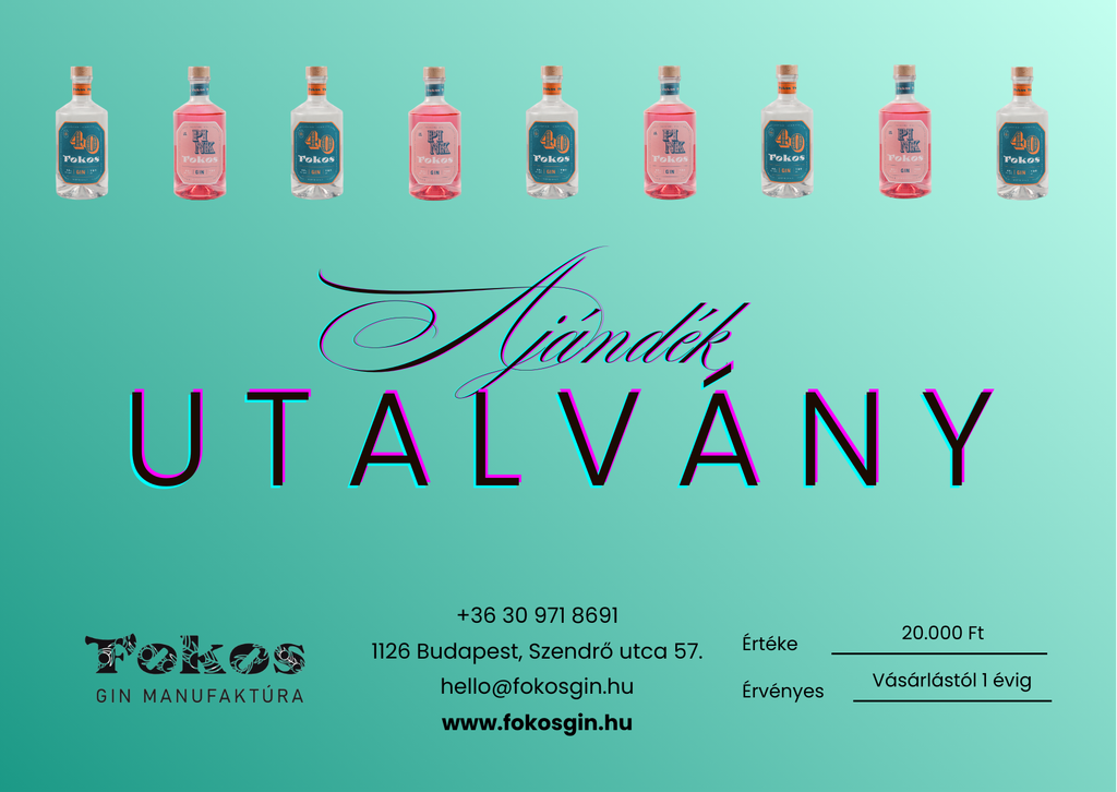 Fokos Ajándékutalvány 20.000 Ft értékben
