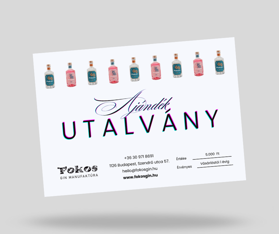Fokos Ajándékutalvány 5.000 Ft értékben