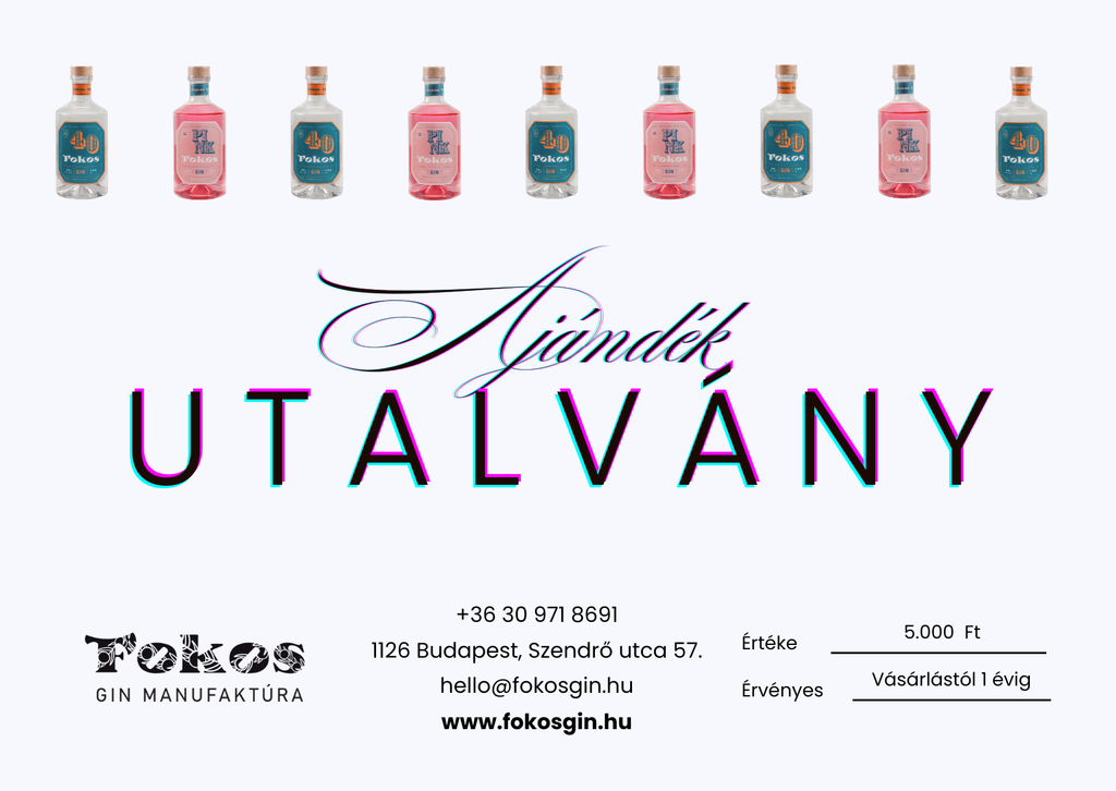 Fokos Ajándékutalvány 5.000 Ft értékben